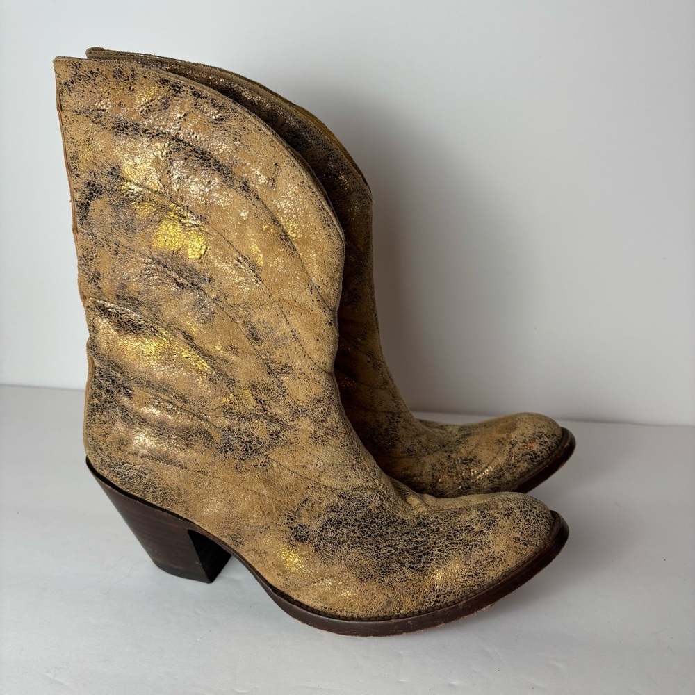 Old Gringo Vintage Gold and Brown Western Boots